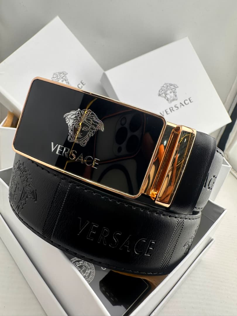 VERSACE PACKET BLACK BELT - Image 6