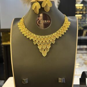YELLOW GOLD COLOR NECKLACE SET